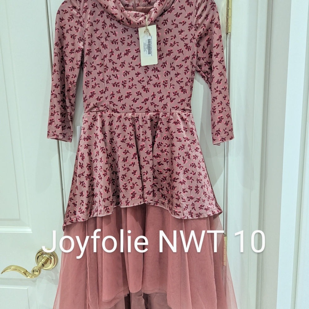 Joyfolie Pink Floral Kids Formal Dress